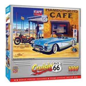 Masterpieces Cruisin' Route 66 - Route 66 Café 1000 Piece Puzzle